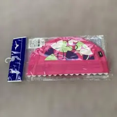 蛍光ピンク メッシュスイミングキャップ Mサイズ