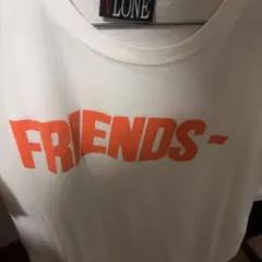 VLONE FRIENDS Tシャツ ホワイト オレンジ