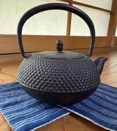 南部鉄器 鉄瓶 霰文様 茶道具 - メルカリ