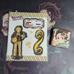 鬼滅の刃　炭治郎　善逸　アクリルスタンド　缶バッジ
