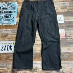 Dickies ディッキーズ ダック地 ペインターパンツ ブラック L相当 古着