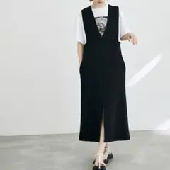 Տᗩᒪᗴ⭐️ADAM ET ROPE' 2WAYリーンワンピース ブラック