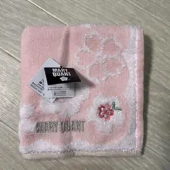 新品未使用　MARY QUANT 桜柄 ハンカチ ピンク