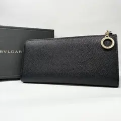 RFID搭載✨ブルガリ マン 長財布 ラウンドファスナー ゴールド金具