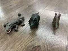 恐竜・爬虫類フィギュア 3セット　中古品