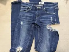 GYDA ダメージ加工 スキニーデニム