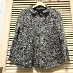グレー系ウール混紡ジャケット薄手　51