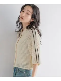メッシュポロ5S LOWRYS FARM ローリーズファーム トップス ニット