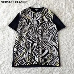 美品✨ヴェルサーチ クラシック ゼブラ柄 半袖 Tシャツ 黒 ブラックのサムネイル