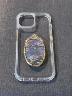 iPhone15 ケース　モネ　睡蓮　ハイブリッドケース