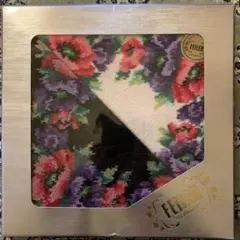 FELLER 花柄タオルハンカチ 2枚 コットン100% ドイツ製