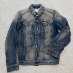 【美品】ディーゼル DIESEL デニムジャケット Gジャン 長袖 ダークブルー