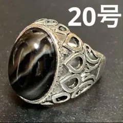 天然石 オニキス ヴィンテージ メキシカン ガレッジ シルバー メンズ リング