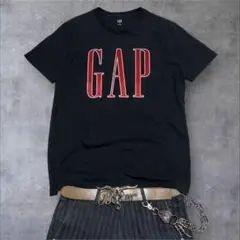 00s【OLD GAP】ビッグロゴ tee/Y2K/c-boy swagブラック - メルカリ