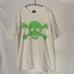 00s old stussy スカルプリントTシャツ