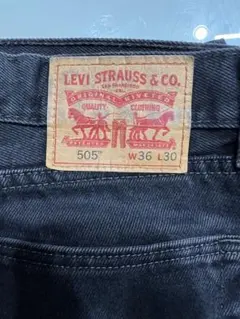 Levi's 505 ブラックデニム W36 L30