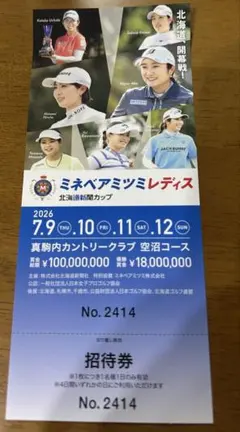 ミネベアミツミレディス 招待券　1枚のサムネイル