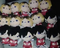 ハイキュー！！ もちぴこ ぬいぐるみ 黒尾鉄朗＆孤爪研磨 ぬいぐるみ　１５個