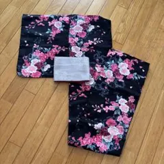 花柄浴衣・帯セット