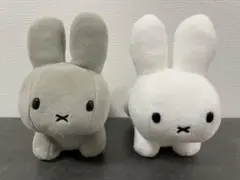 Dick Bruna ミッフィー ぬいぐるみ（白・グレー） 2種セットのサムネイル
