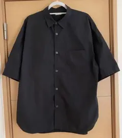 無地 胸ポケット ビッグ 半袖 シャツ ジーユー