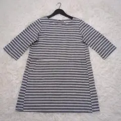 コンジェペイエ ボーダーワンピース チュニック リネン風