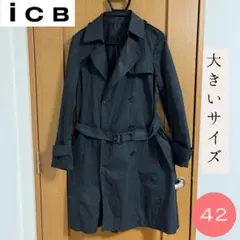 ICB アイシービー　トレンチコート　大きいサイズ　42 used 送料込