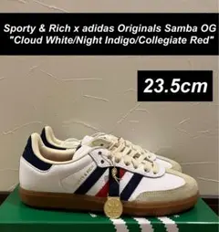 激レア adidas samba sporty&rich サンバ ネイビー 白 超人気☆アディダス サンバ SAMBA OG 男女OK 白 ネイビー Energy