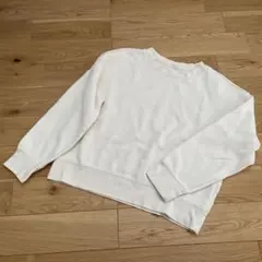 期間限定値下げ　ユニクロ　ダブルフェイススウェットシャツ　スウェットプルオーバー