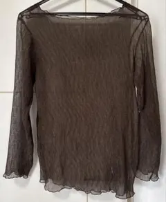 レイカズン　シースルー ブラウン 長袖 トップス