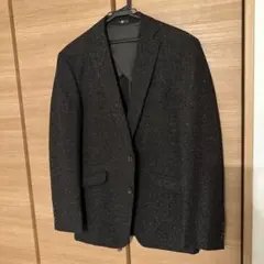 スーツセレクト ウール混 テーラードジャケット A7 ダークブラウン