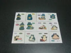 カビゴン、ゴンベ　１２枚セット　ポケモン　デコキャラシール　第一パン