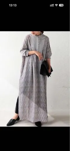 幾何学 ロングワンピース