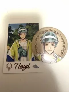 ツイステ 缶バッジ ランダムカード フロイド ツイステ展