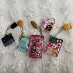 ミニチュア　食べ物　キーホルダー