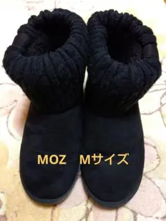 MOZ　スエード　ムートンブーツ　Мサイズ　ブラック