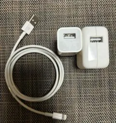 apple純正 充電器電源アダプタ ライトニングケーブルセット