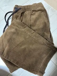 coen ブラウン コーデュロイ イージーパンツ S