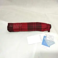 1133 マッキントッシュ Barbrella 折りたたみ傘 赤 チェック 傘