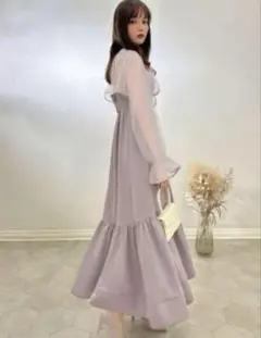 前後2WayチュールボレロXフレアキャミワンピースセットアップ [tw1044]