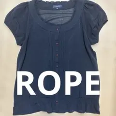 ROPÉ ロペ 半袖ブラウス ネイビー Mサイズのサムネイル