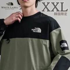 韓国限定 NORTH FACE ALBANY CREWNECK XXL カーキ