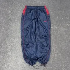 00s nike wide nylon pants y2k テック ドローコード - メルカリ