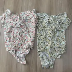 フラワープリントロンパース 80サイズのサムネイル
