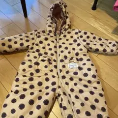 Uzuland ドット柄 フード付きウェア　ベビー　90