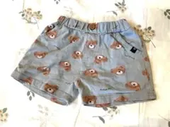 フタクマ　クマ柄コットンパンツ 80cm