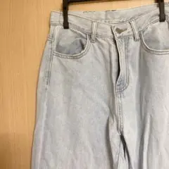ライトブルー ストレート ジーンズ デニム S レディース 古着
