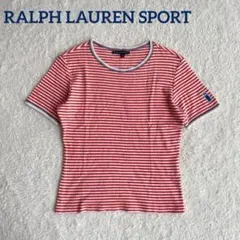 ラルフローレン スポーツ ボーダー Tシャツ 半袖 ロゴ M プリント ゴルフのサムネイル