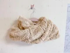 フェイクファー　スヌード　ベージュ