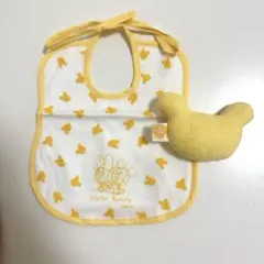 （未使用）Disney Babies スタイ・よだれかけ　おもちゃ付き　ミッキー